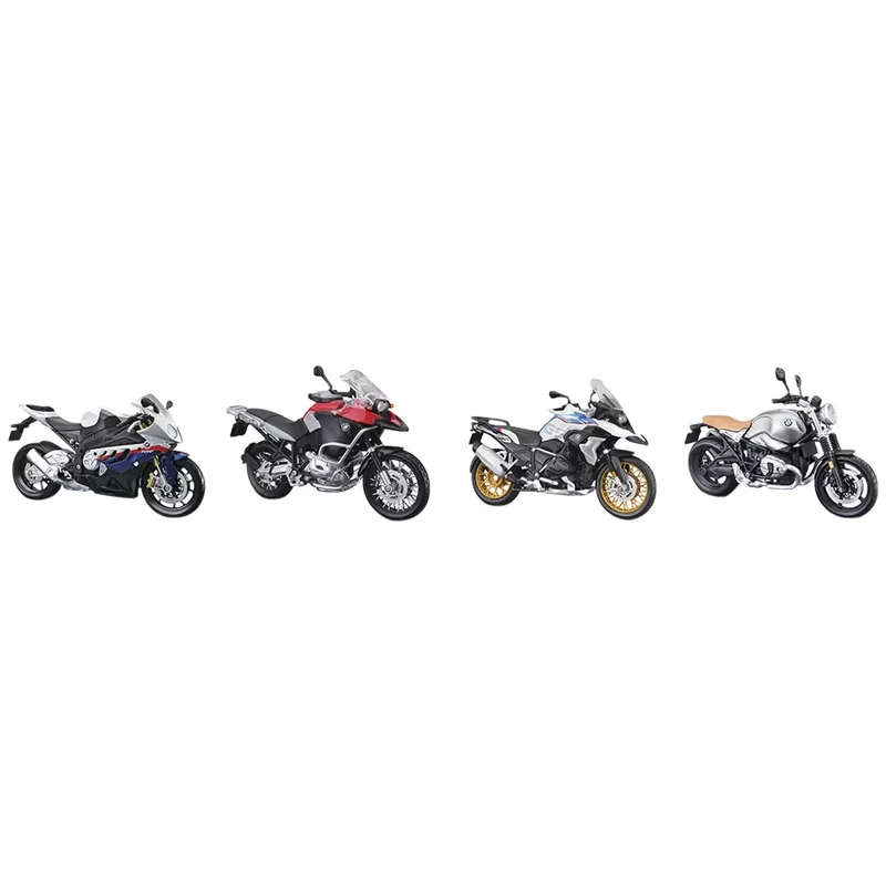 MAISTO - Ensemble de 4 Motos BMW