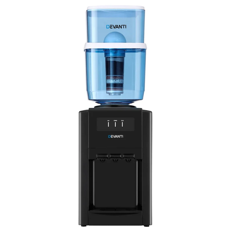 Devanti Water Cooler Dispenser Bench Top 22L with 2 Filter
