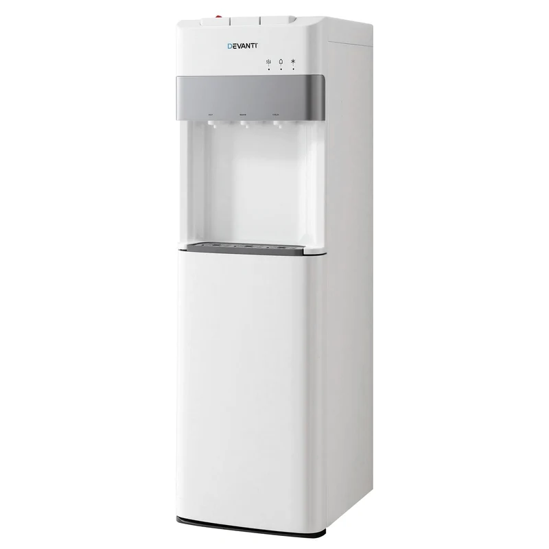 Devanti 3 Taps Water Cooler Dispenser Bottom Loading Dispenser Chiller Filter Purifier