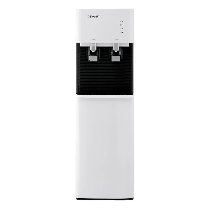 Devanti 2 Taps Water Cooler Dispenser Bottom Loading Dispenser Chiller Filter Purifier