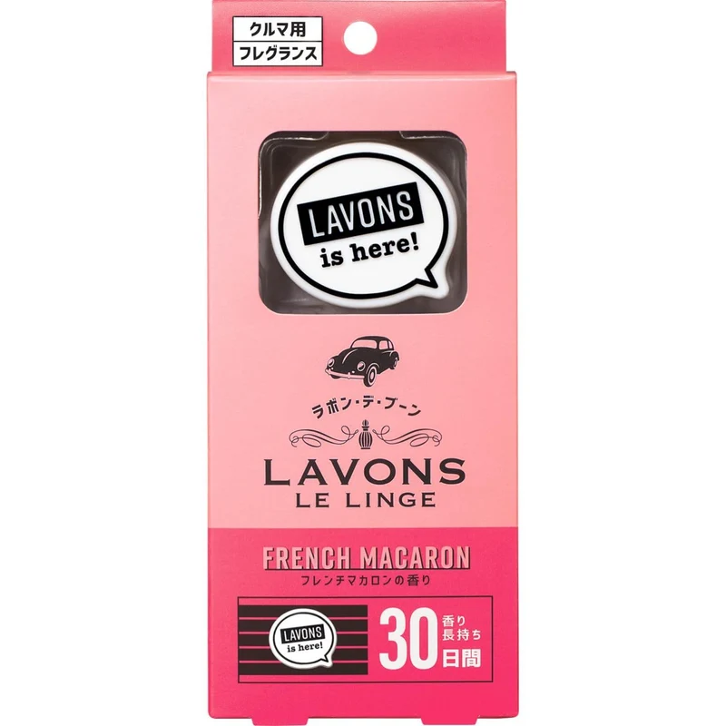 Lavons Car Air Freshener Clip Deodorizer French Macaron Fruity Floral 110G