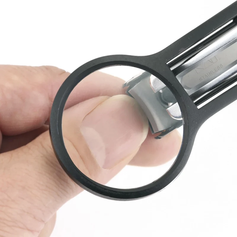 KAI Seki Magoroku Nail Clipper with Magnifier Large Curved Blade HC3528