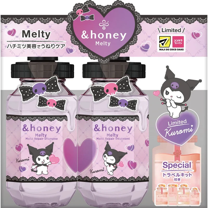 ＆Honey Kuromi Melty Shampoo & Hair Treatment Set 440ml + 445g Limited Edition