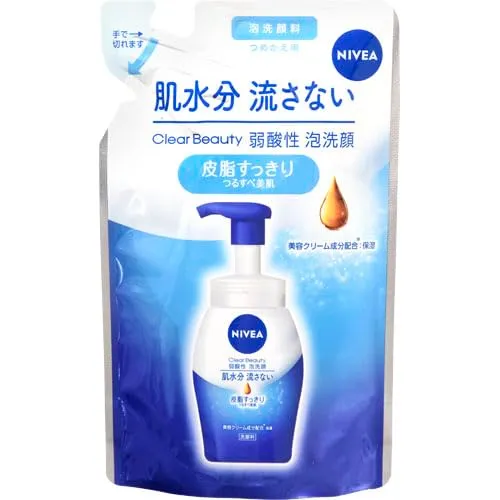 Kao Nivea Cream Care Weak Acid Face Wash Refill 130ml
