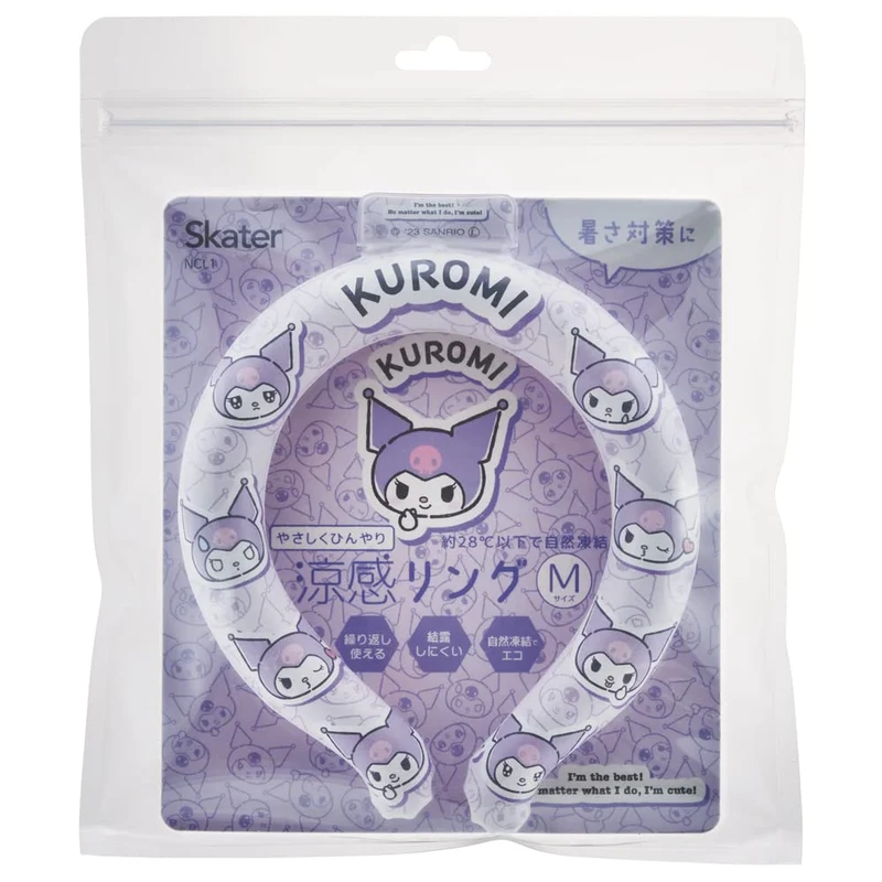 Skater Sanrio Kuromi Cooling Neck Ring Reusable M Size for Women & Children