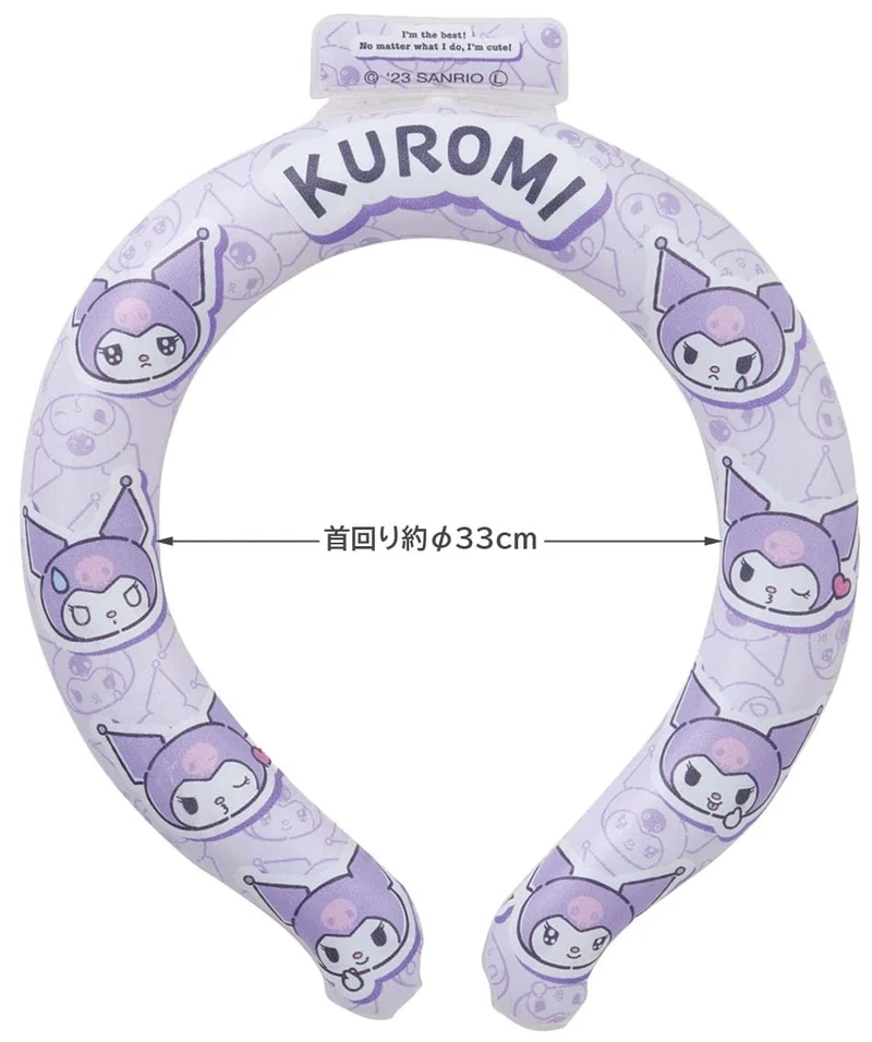 Skater Sanrio Kuromi Cooling Neck Ring Reusable M Size for Women & Children