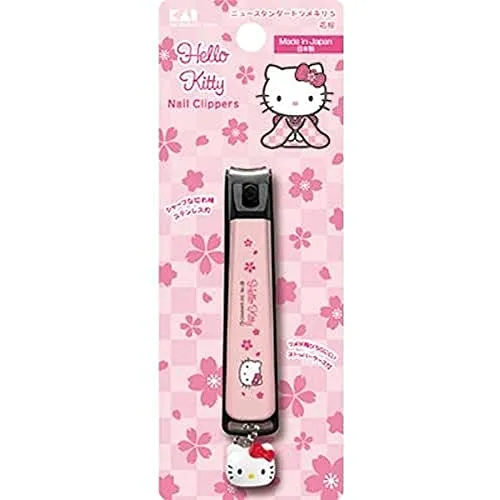 KAI KITTY Hanazakura Curved Blade Nail Clipper S Size Made in Japan KK2536