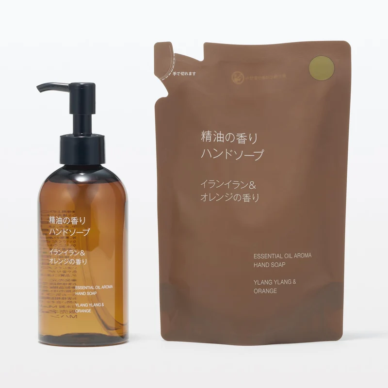 Muji Ylang Ylang Orange Hand Soap Refill 180ml - Essential Oil Scented