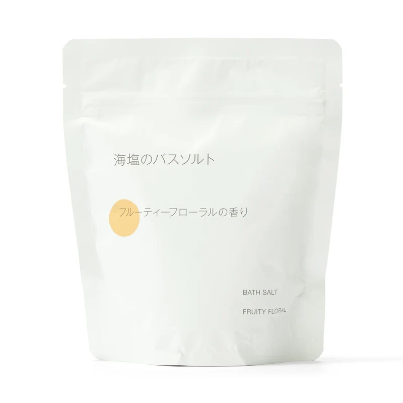 MUJI Sea Salt Bath Salt Fruity Floral Scent 360g w/Spoon