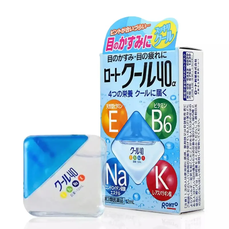 Cool 40α Cooling Vitamin Eye Drops 12ml - Japanese Duo Pack
