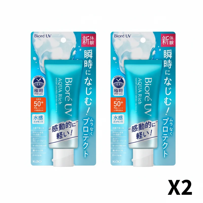 Biore Aqua Rich UV Watery Essence SPF50 PA++++ 70g Duo Pack