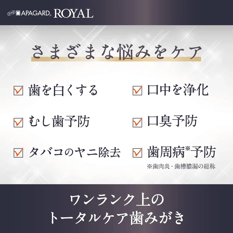 Apagard Royal Toothpaste 135G Whitening Formula Duo Set 2