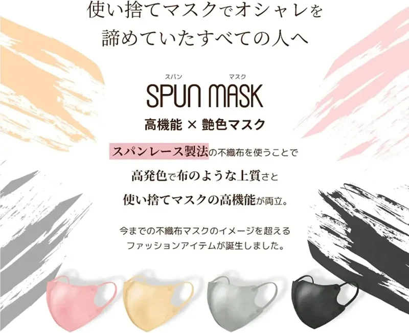 Eshoku Dogen Dot Com 3D Nonwoven Color Mask Spanlace 30 Count