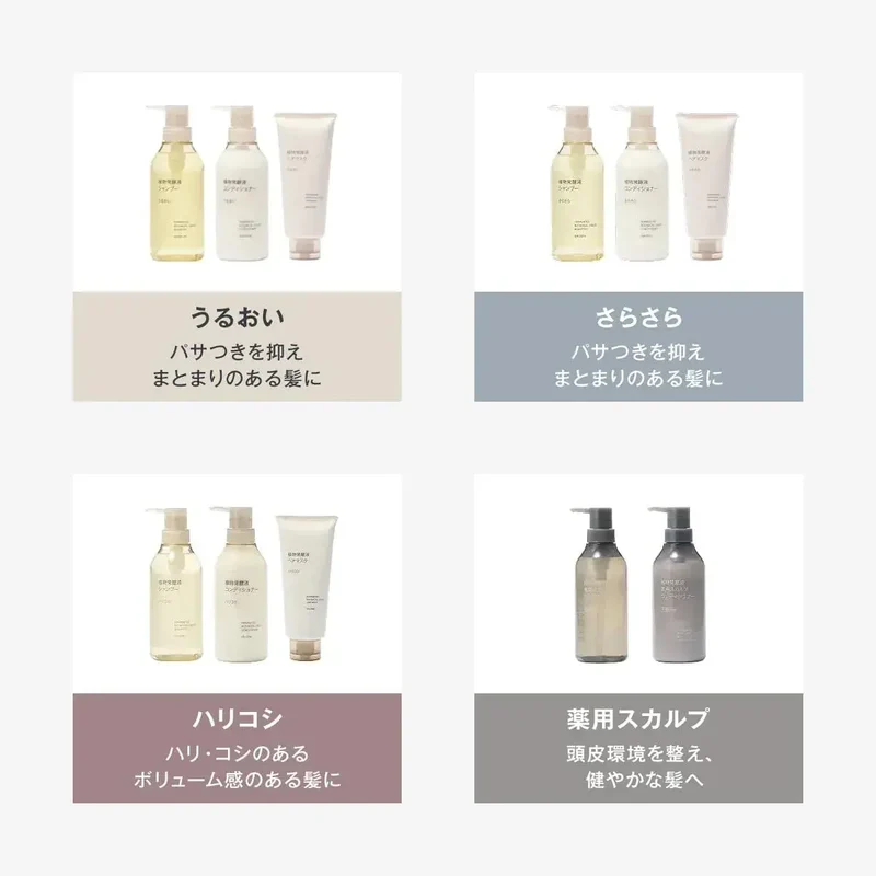 Muji Plant Fermentation Moisture Shampoo 400ml for Hair Routine