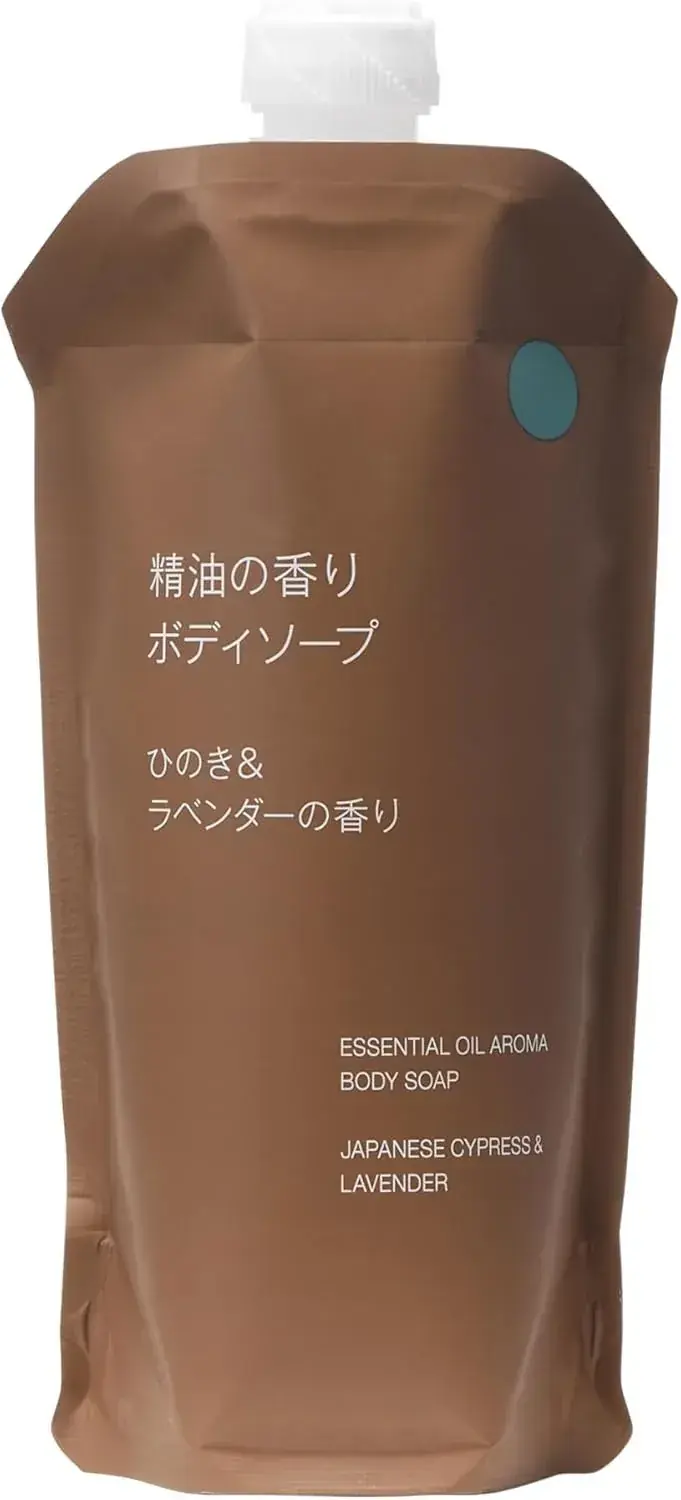 Muji Essential Oil Hinoki Lavender Body Soap Refill 11.5 fl oz
