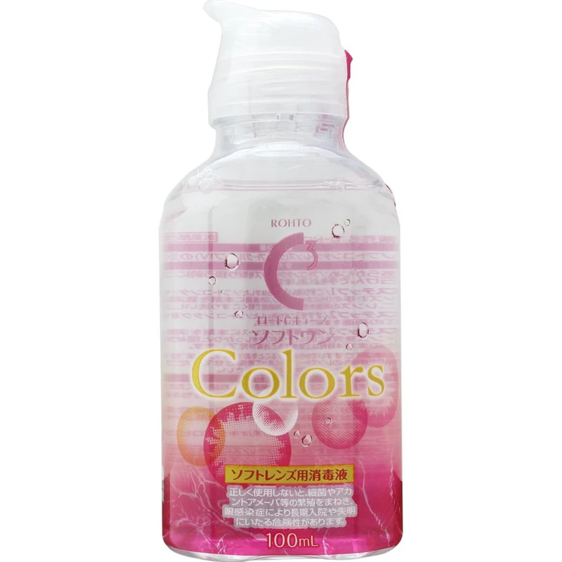 Rohto Contact Care C Cube Soft Contact Lens Disinfectant 100ml with Lens Case