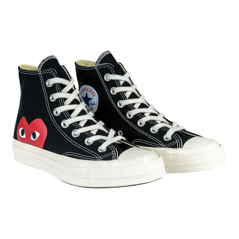 CONVERSE X COMMES DES GARÇONS PLAY - Chaussures Chuck 70 High Top Unisexes *Tel Quel*