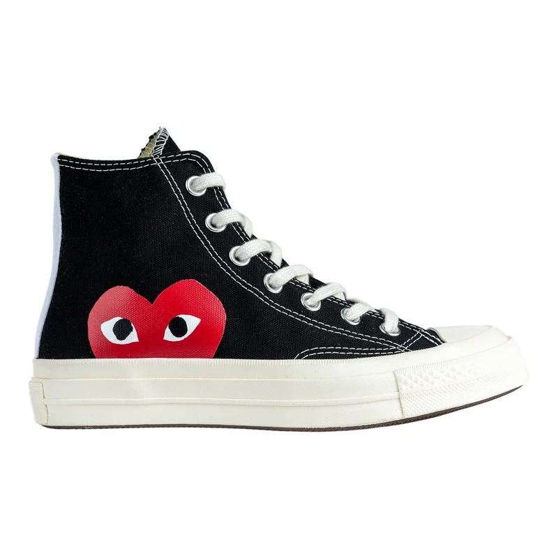 CONVERSE X COMMES DES GARÇONS PLAY - Chaussures Chuck 70 High Top Unisexes *Tel Quel*