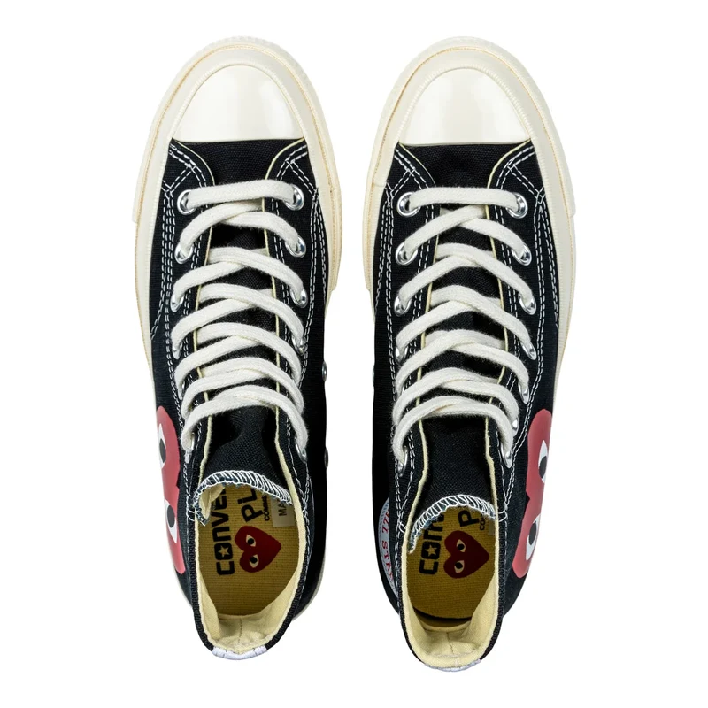 CONVERSE X COMMES DES GARÇONS PLAY - Chaussures Chuck 70 High Top Unisexes *Tel Quel*