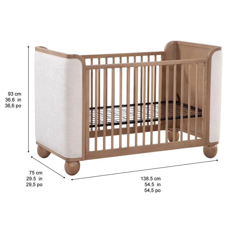 NORTHRIDGE HOME - Lit de Bébé Rembourré Convertible