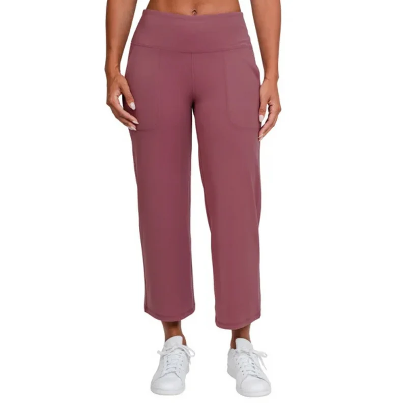 TUFF VEDA - Pantalon Court à Jambe Large pour Femme