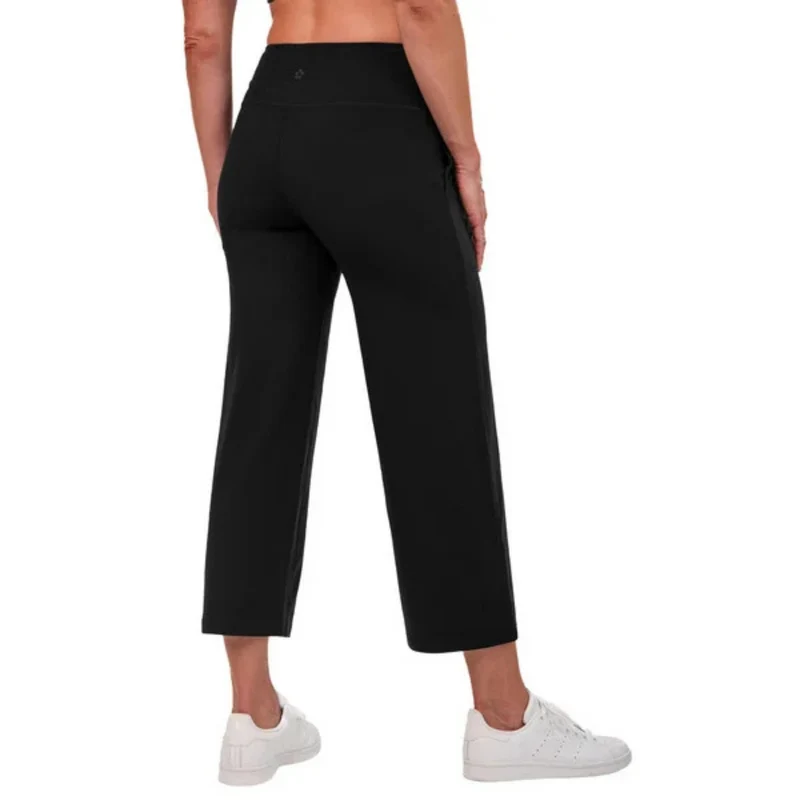 TUFF VEDA - Pantalon Court à Jambe Large pour Femme