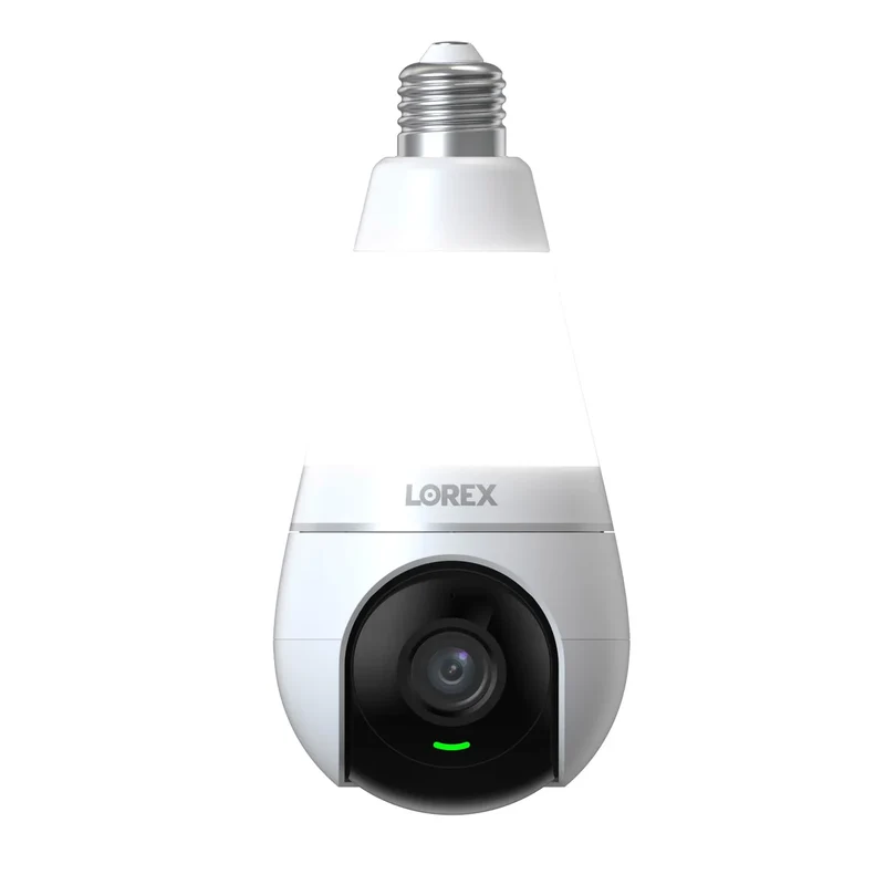 LOREX - Ensemble de 2 Caméras Intelligentes Wi-Fi 2K avec Ampoule DEL *Boite Ouverte*