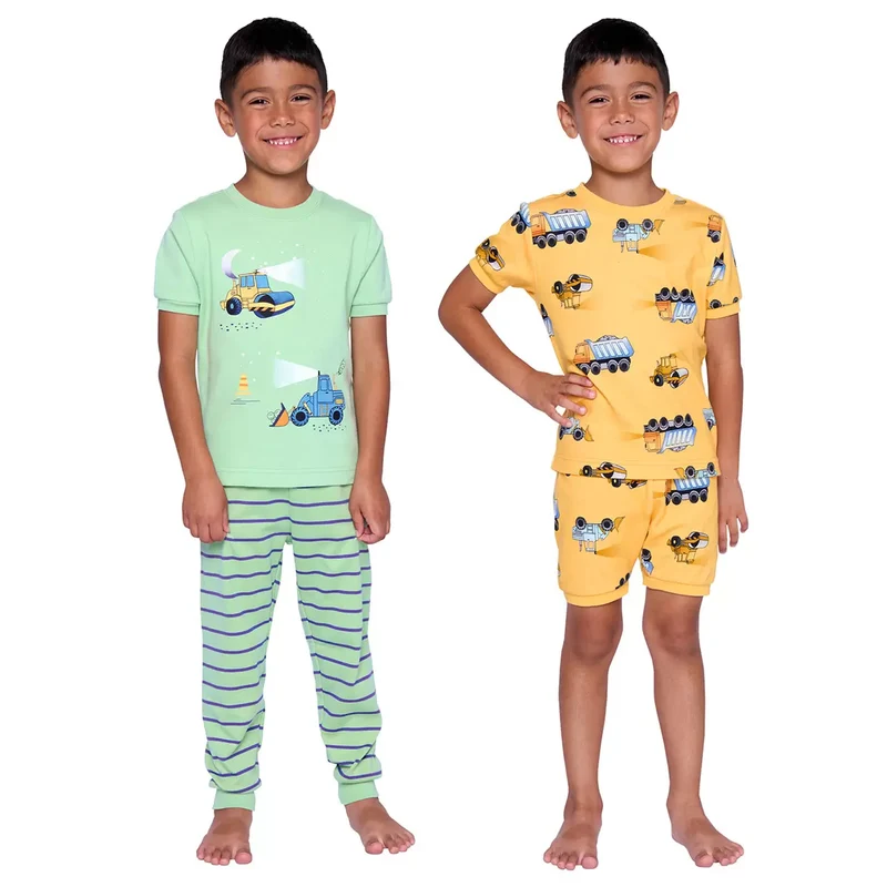 PEKKLE - Ensemble de Pyjama 4 Pièces pour Enfant