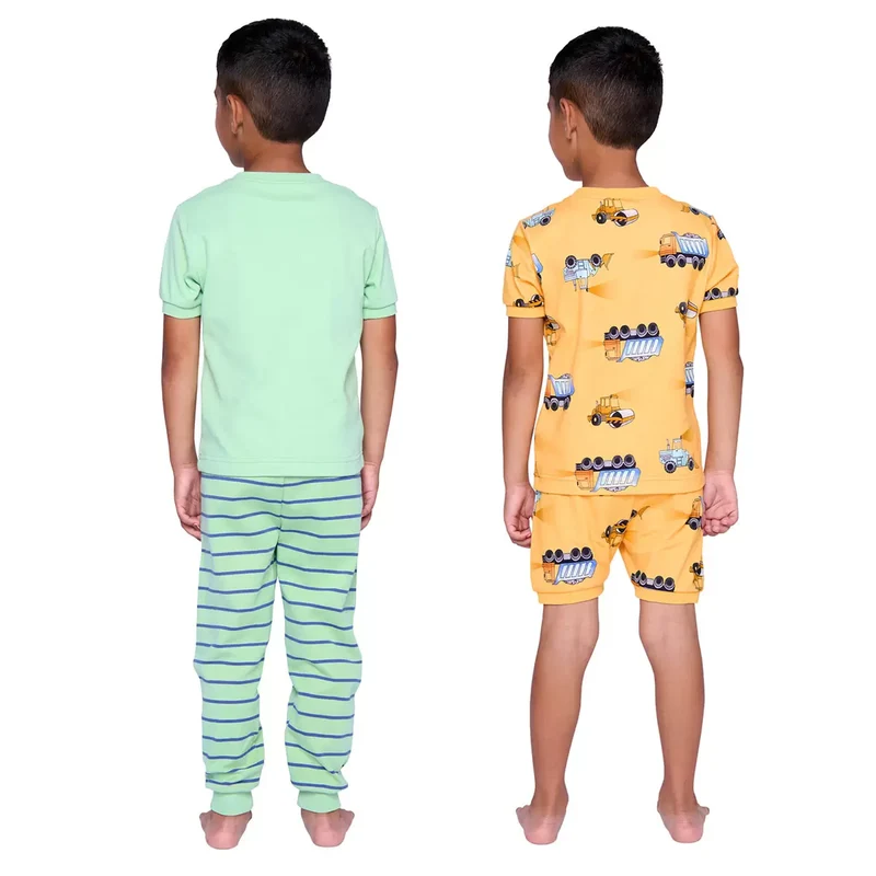 PEKKLE - Ensemble de Pyjama 4 Pièces pour Enfant