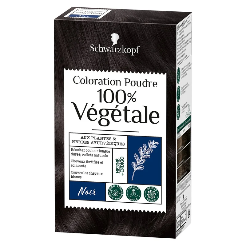 COLORATION EN POUDRE 100% VEGETALE NOIR