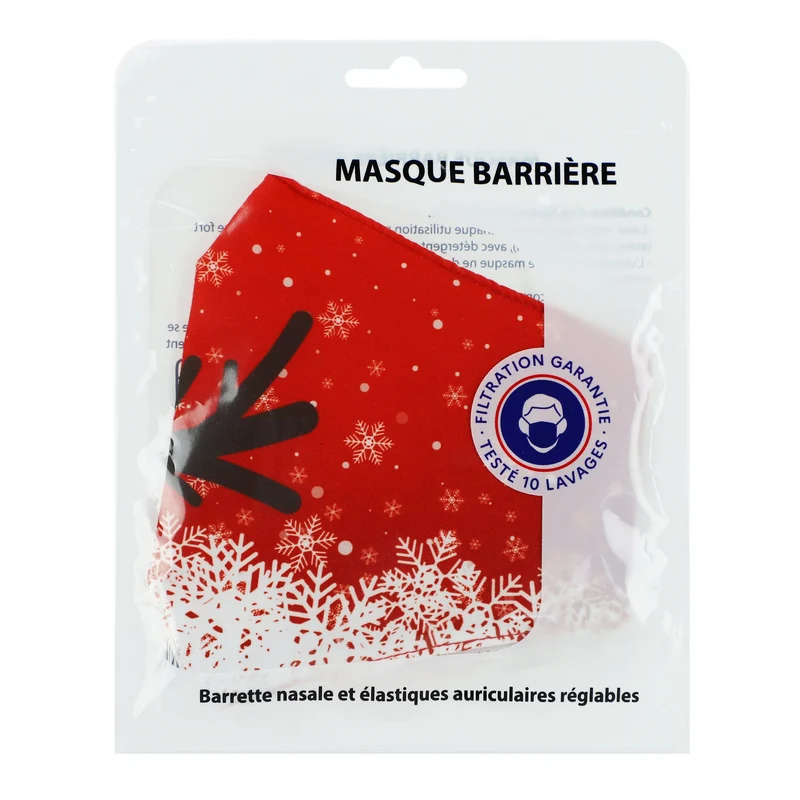 MASQUE EN TISSU RÉUTILISABLE POUR ADULTE