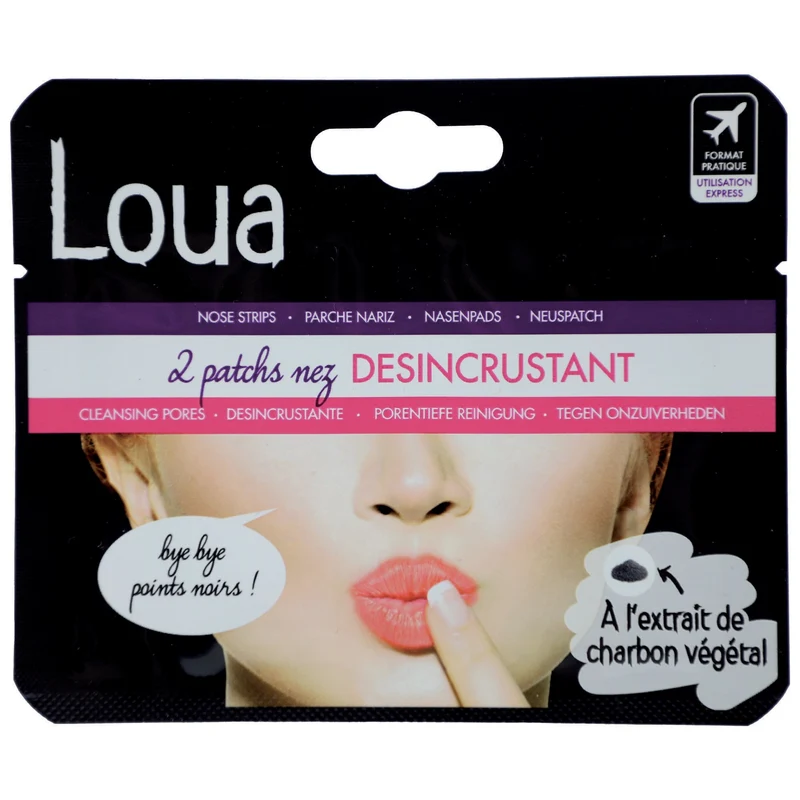 2 patchs nez désincrustant au charbon