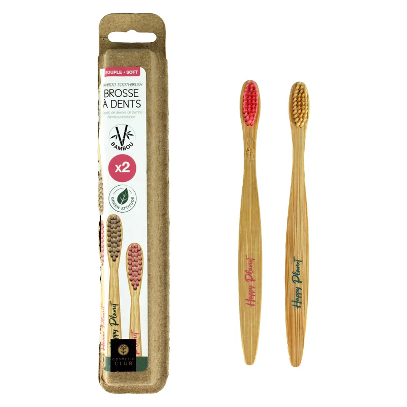 2 BROSSES À DENT BAMBOU
