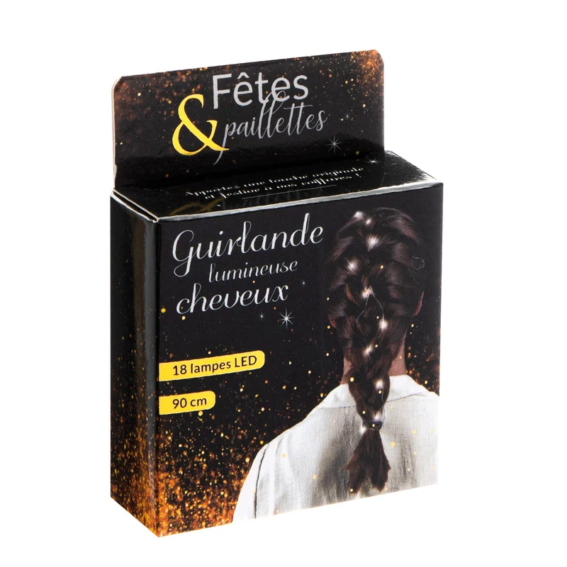 Accessoire lumineux cheveux