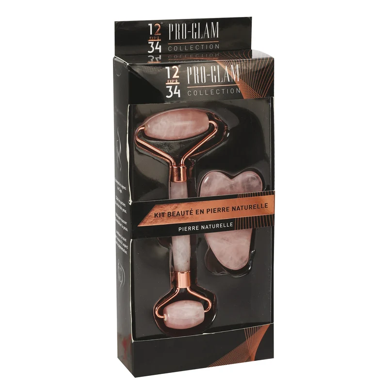Coffret rouleau de massage + gua sha