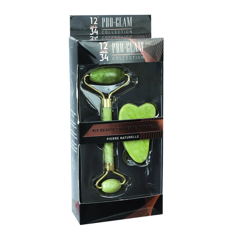 Coffret rouleau de massage + gua sha