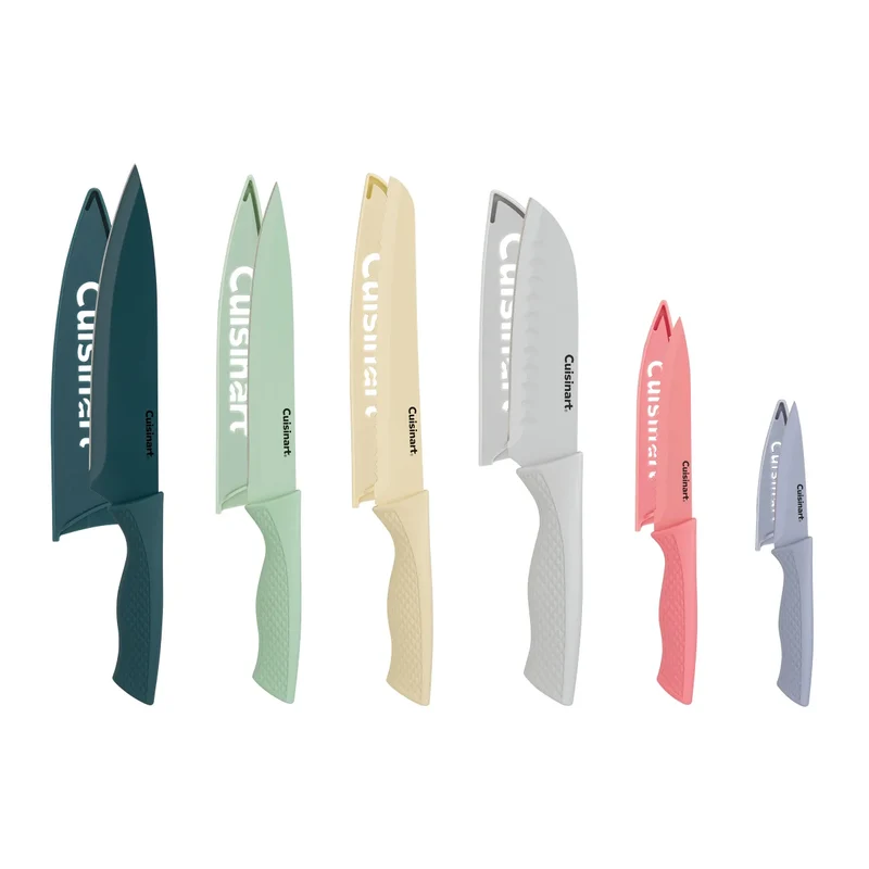 CUISINART - Ensemble de 6 Couteaux à Revêtement en Céramique Advantage