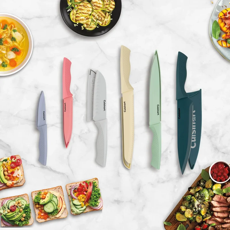 CUISINART - Ensemble de 6 Couteaux à Revêtement en Céramique Advantage