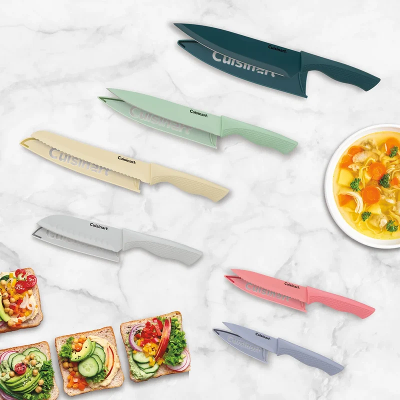 CUISINART - Ensemble de 6 Couteaux à Revêtement en Céramique Advantage