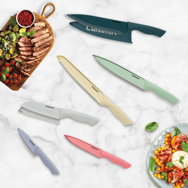 CUISINART - Ensemble de 6 Couteaux à Revêtement en Céramique Advantage