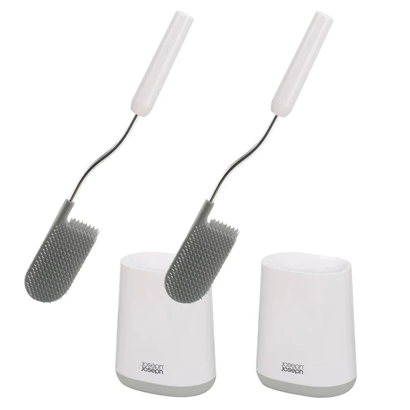 JOSEPH JOSEPH - Ensemble de 2 Brosses de Toilette Avancées Flex Lite