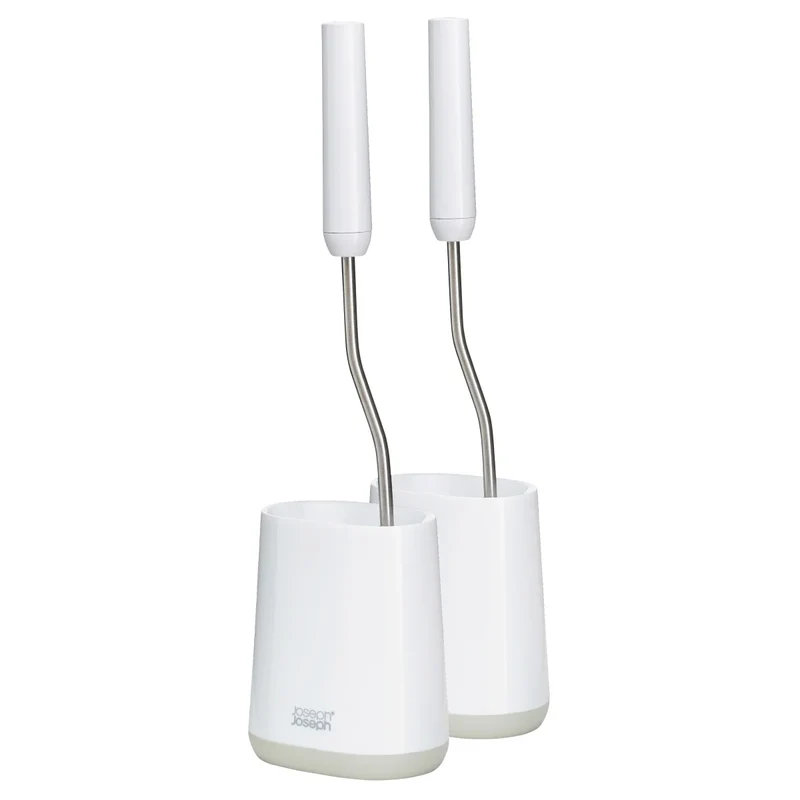 JOSEPH JOSEPH - Ensemble de 2 Brosses de Toilette Avancées Flex Lite
