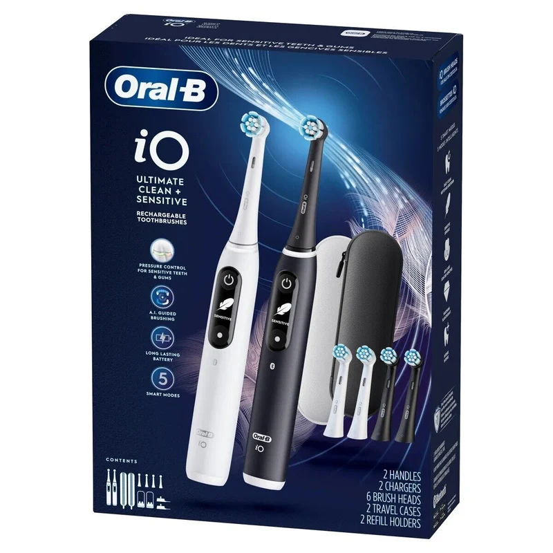ORAL-B - Ensemble de 2 Brosses à Dents Rechargeables iO *Boite Endommagé*