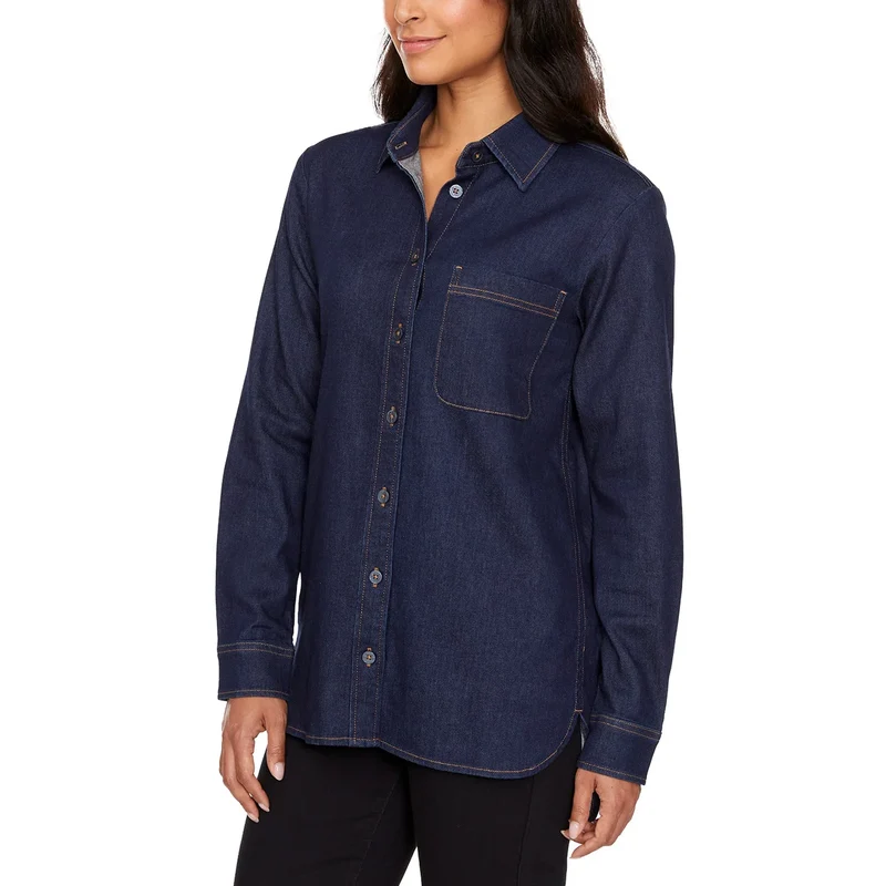 BUFFALO - Chemisier en Denim Extensible pour Femme