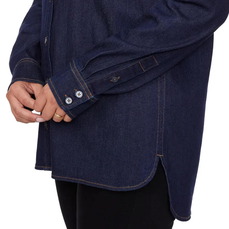 BUFFALO - Chemisier en Denim Extensible pour Femme