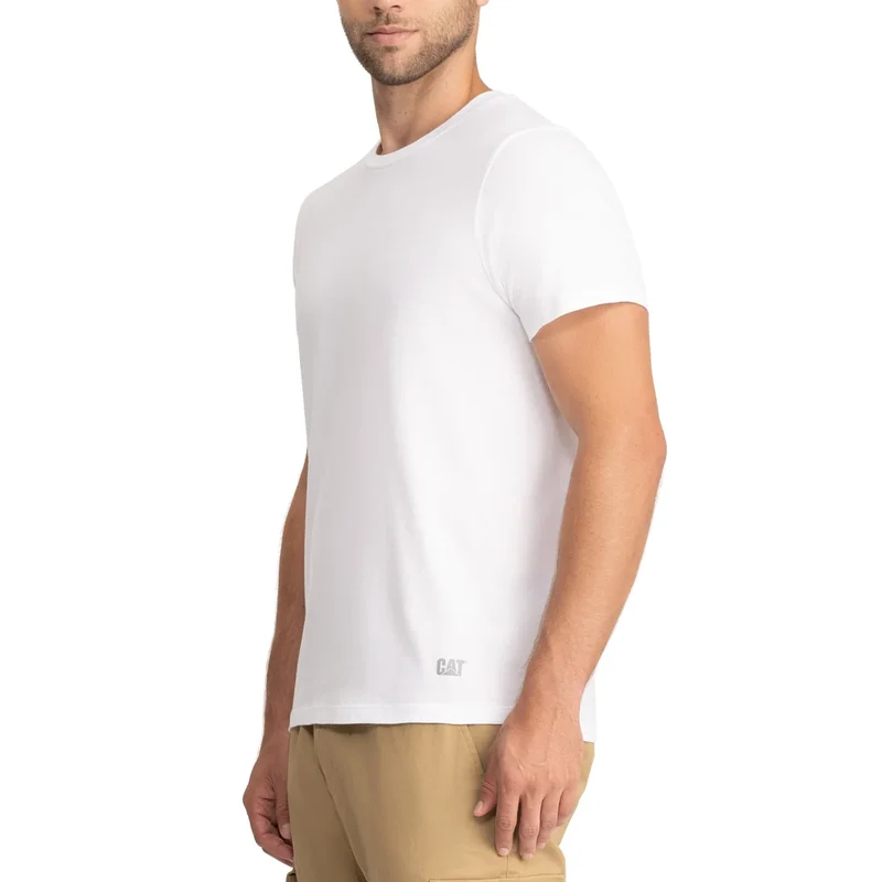 CAT - Paquet de 4 T-Shirt Ras du Cou pour Homme
