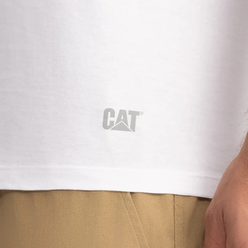 CAT - Paquet de 4 T-Shirt Ras du Cou pour Homme