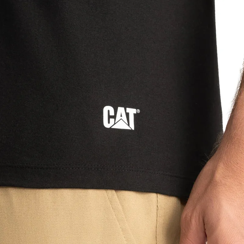 CAT - Paquet de 4 T-Shirt Ras du Cou pour Homme
