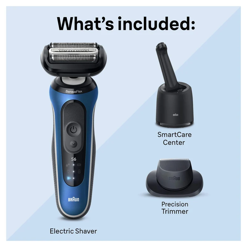 Rasoir rechargeable pour homme, sec et humide, Braun Series 6 6172cc