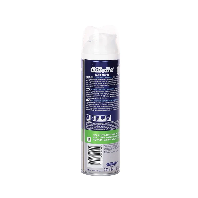Mousse à raser protection peau sensible